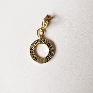 Origami Owl  "Follow the golden rule" dangle
